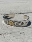 BR-0075　18K EAGLE HEAD STAMPED BRACELET