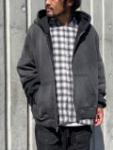 【MOOJI MOOJI】 Oversize Zip Up Hoodie