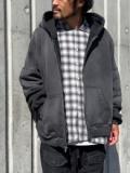 【MOOJI MOOJI】 Oversize Zip Up Hoodie