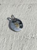 EFNL-0038　EAGLE HEAD PENDANT (18K GOLD ACCENT)  (S)