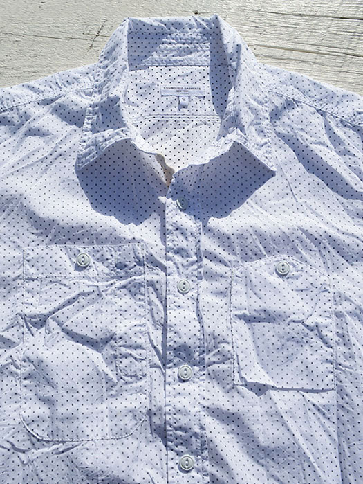 Work Shirt (Mini Polka Dot Lawn)　