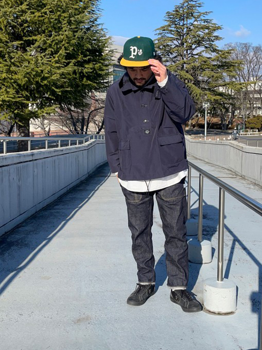 Fall Leaf R Sprayer Pants　(14oz Denim)