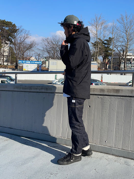 Fall Leaf R Sprayer Pants　(14oz Denim)