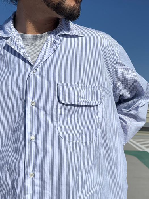 CAMP COLLAR SHIRT (PENCIL STRIPE) “NR別注”