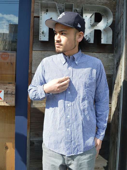 【50% OFF】　GINGHAM L/S B.D　( BROAD CLOTH )