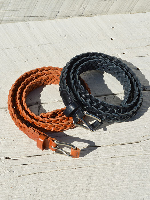 【ANGLO】　Leather Mesh Belt　