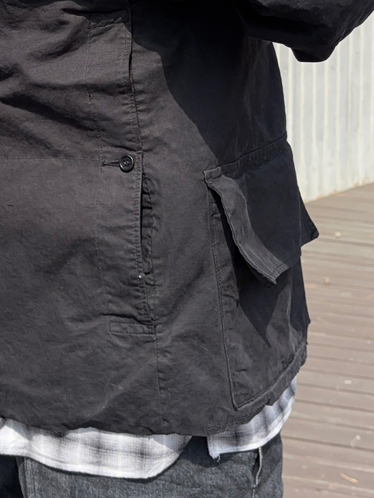 【Behind The River】 B.B.V Hunting Jacket (Black Dye) “L-XL”