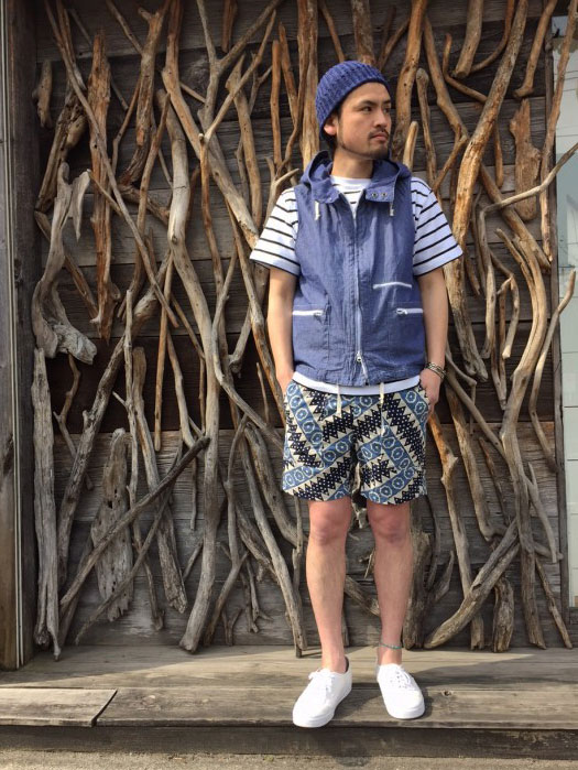 NAT-U-RAL別注 Fatigue Short (Batik Diagonal St.)