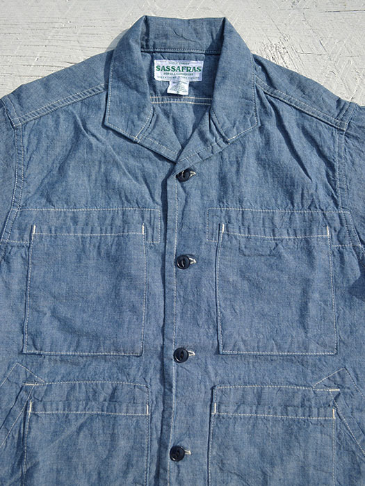 Vertical Tree Chopper Half　(5oz Organic Chambray)