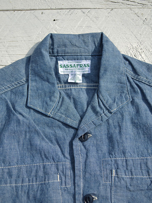 Vertical Tree Chopper Half　(5oz Organic Chambray)