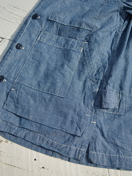 Vertical Tree Chopper Half　(5oz Organic Chambray)