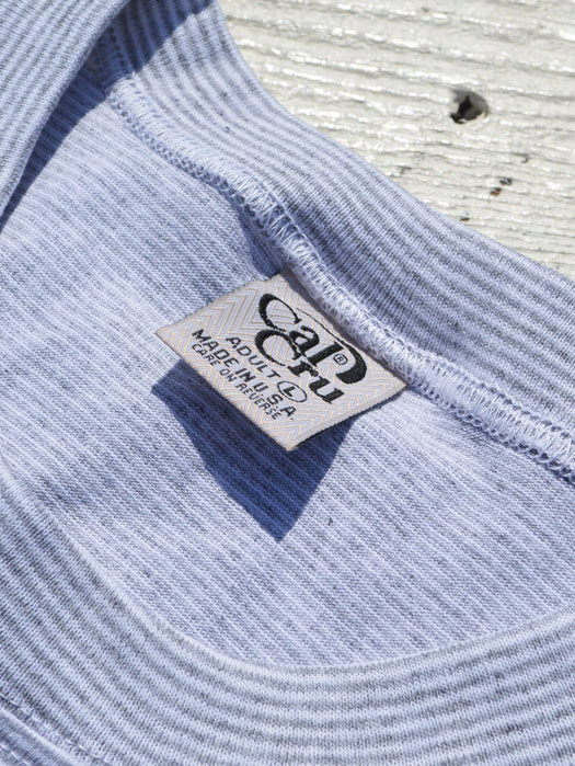 【Cal Cru】　Micro-Stripe S/S Tee　