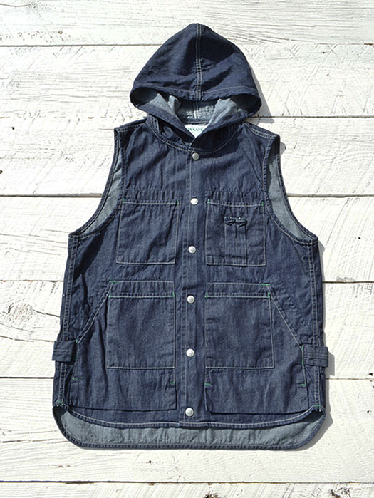 Tree Chopper Bud Vest　(6.5oz Organic Denim)　