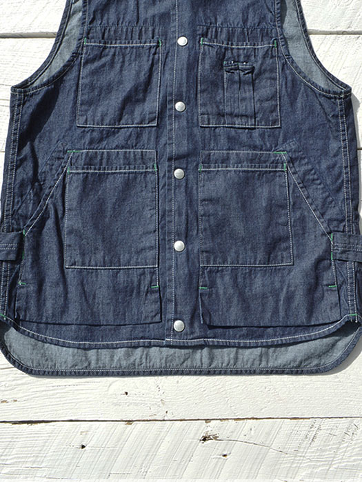 Tree Chopper Bud Vest　(6.5oz Organic Denim)