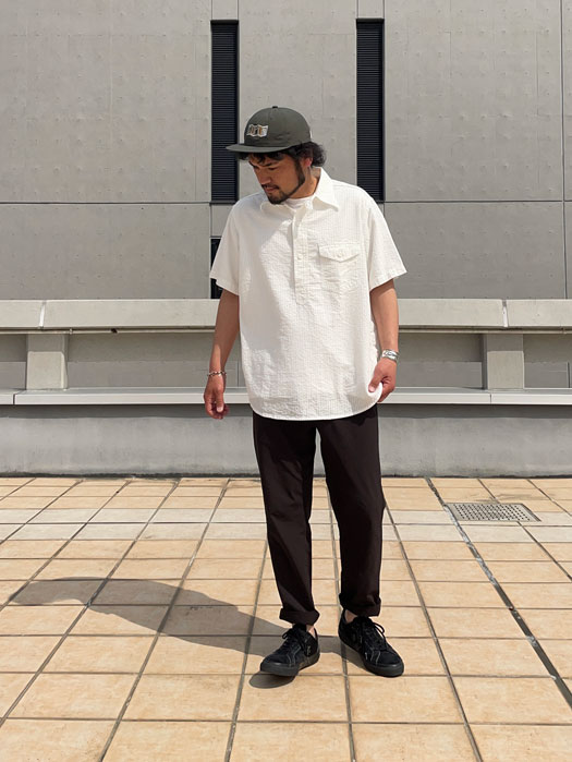 NAVY CUT S/S (Seersucker)