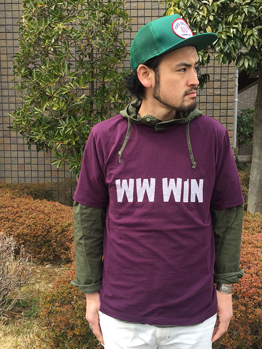 Printed T-Shirt　“WW WIN”　(NR別注)