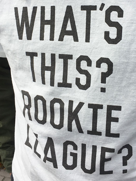 Printed T　“ROOKIE LEAGUE”　(NR別注)