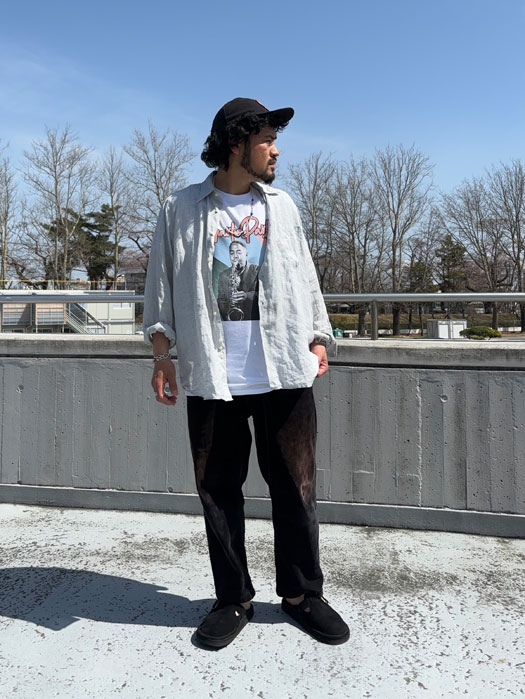 【BLUESCENTRIC】 Print T-Shirt　(CHARLIE PARKER)