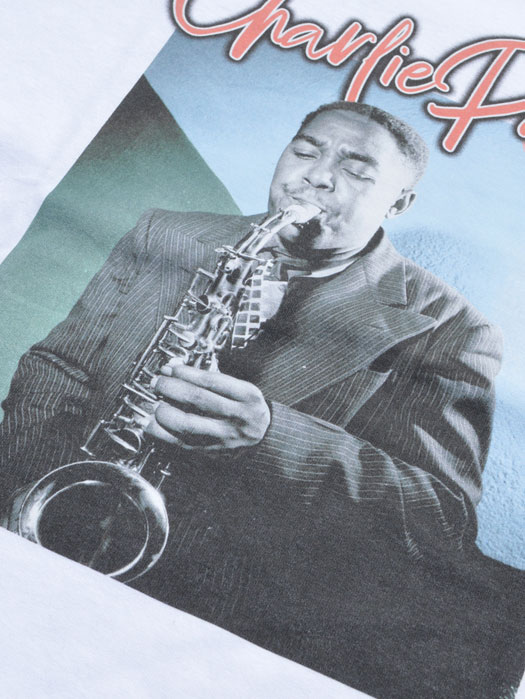【BLUESCENTRIC】 Print T-Shirt　(CHARLIE PARKER)