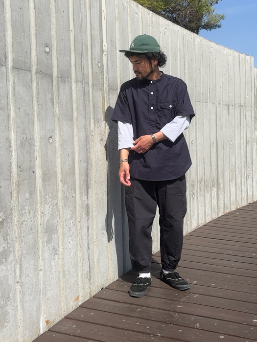 NAVY CUT Band S/S (Panama Cloth)