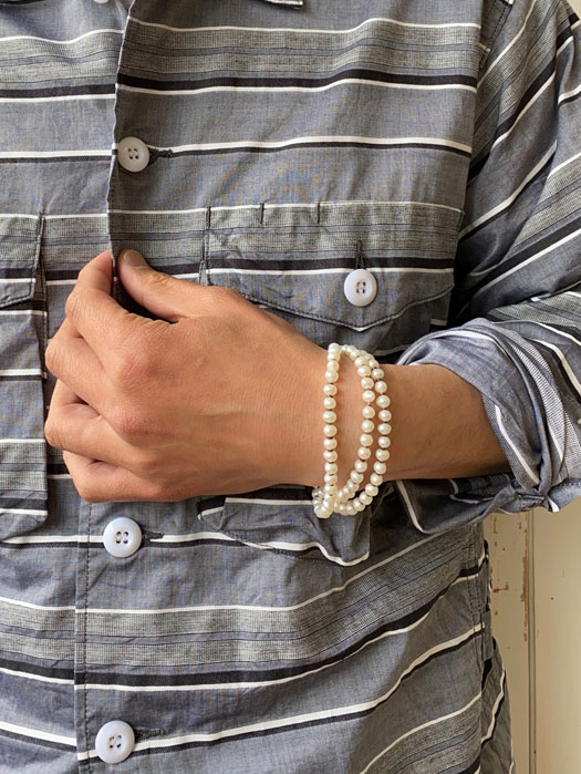 【Colina Yazzie】　Fresh Water Pearl Necklace　