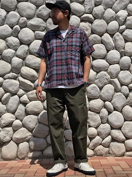 Camp Collar S/S Shirt　(Check)