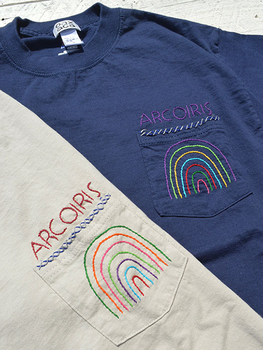 【OAXACA】　S/S Pocket Tee “ARCOIRIS”　