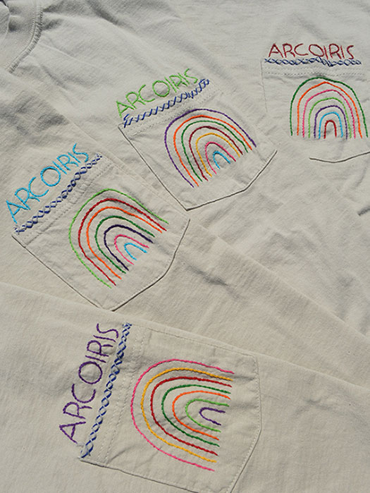 【OAXACA】　S/S Pocket Tee “ARCOIRIS”