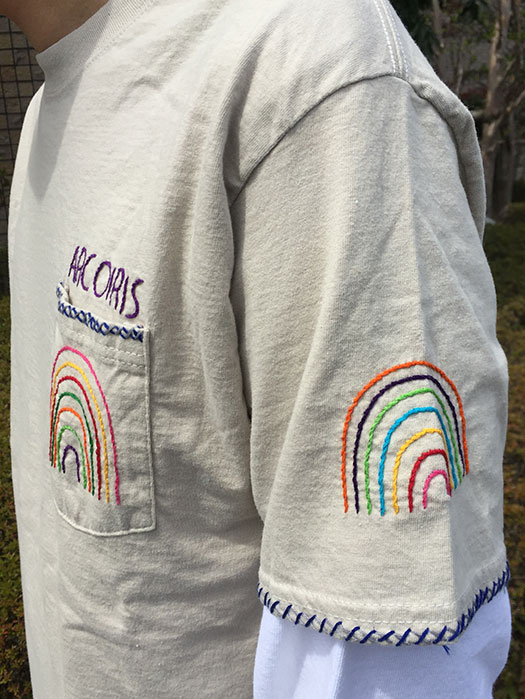 【OAXACA】　S/S Pocket Tee “ARCOIRIS”