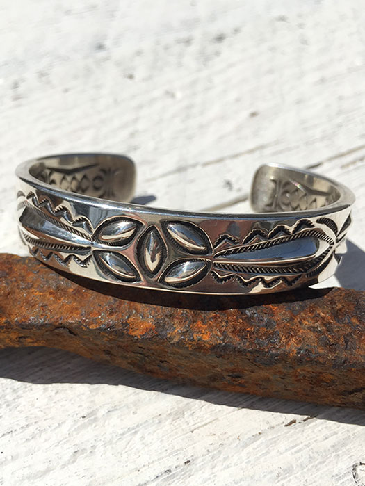 【Ray Adakai】　Double Stamp Bracelet　(S)