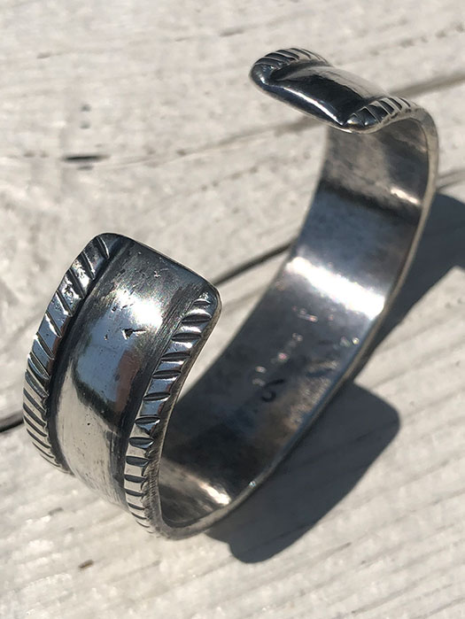 【Jesse Robbins】 Arrow Stamp Coin Silver Bracelet