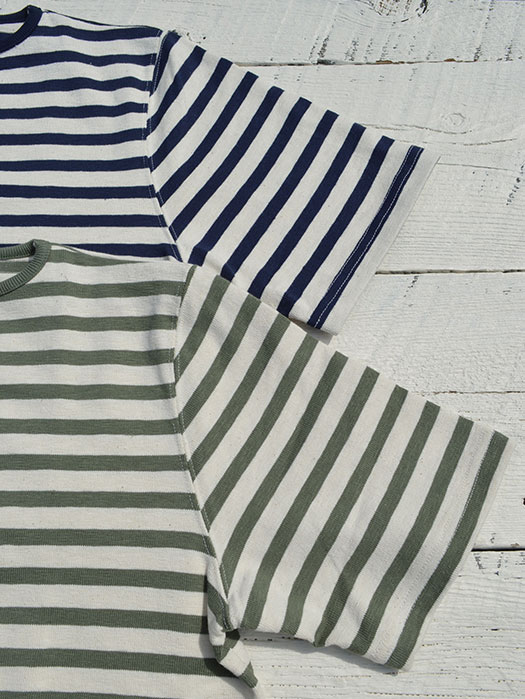 【30% OFF】　【Tieasy Authentic Classic】　HDCS Bortneck S/S Border Basque Shirt