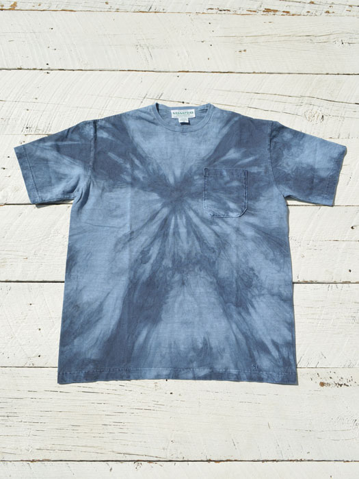 Chop Corner Pocket T 1/2 (Pigment Tie-Dye)