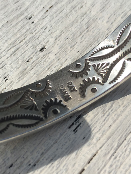 【Ray Adakai】　Double Stamp Bracelet　(M)