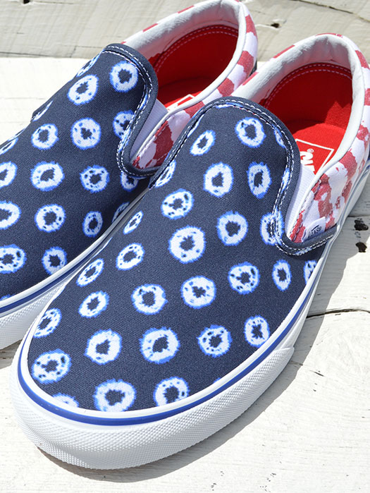 Classic Slip-On　(Dyed Dots & Stripes)　