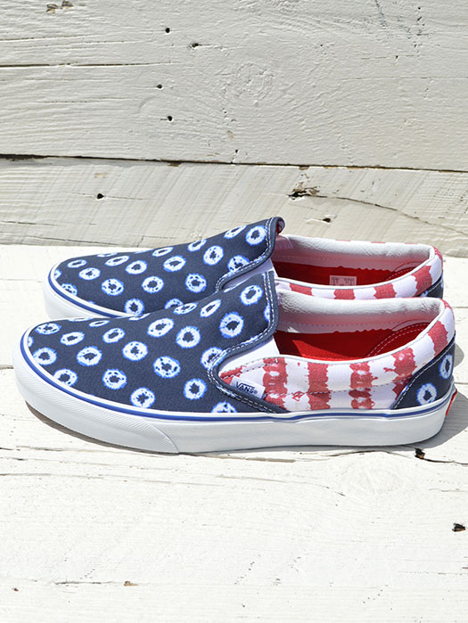 Classic Slip-On　(Dyed Dots & Stripes)