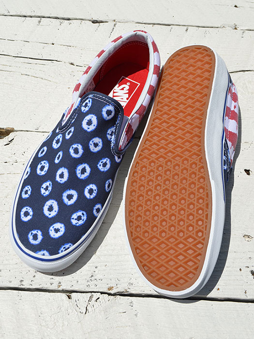 Classic Slip-On　(Dyed Dots & Stripes)