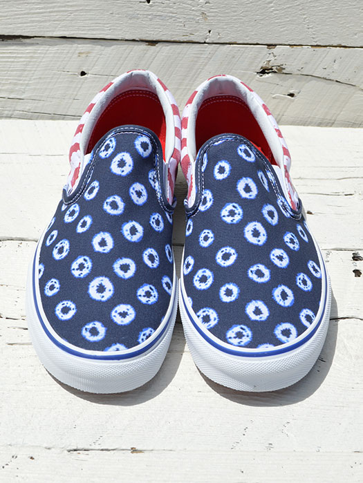 Classic Slip-On　(Dyed Dots & Stripes)