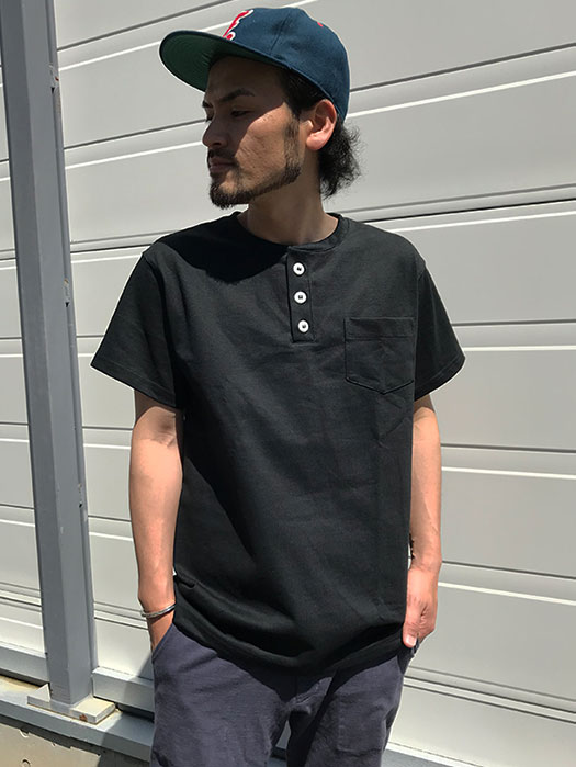 【CAMBER】　S/S Henley Neck Pocket Tee