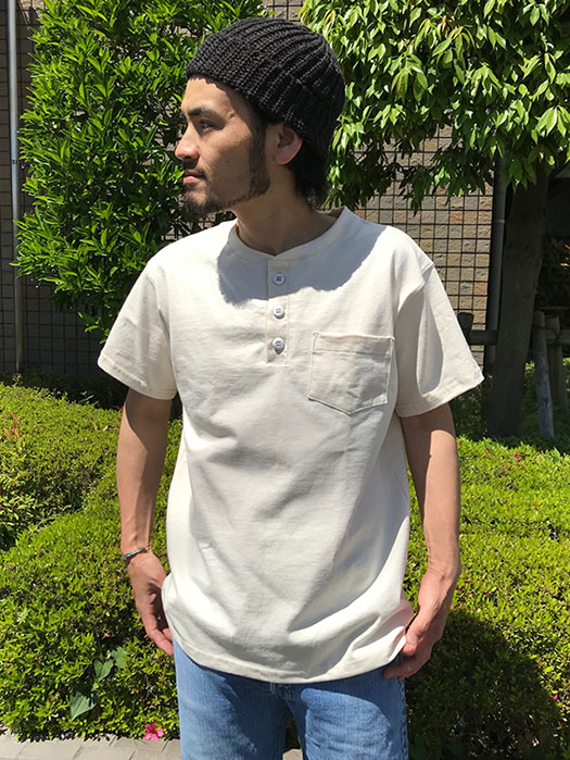 【CAMBER】　S/S Henley Neck Pocket Tee