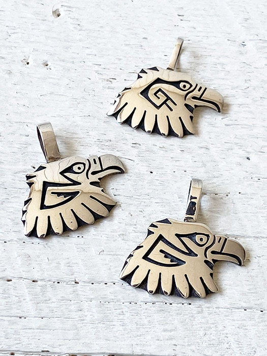 【Fernand Puhuhefvaya】 Overlay Eagle Face Pendant　　