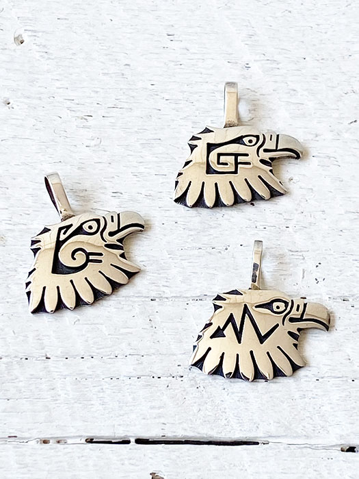 【Fernand Puhuhefvaya】 Overlay Eagle Face Pendant　