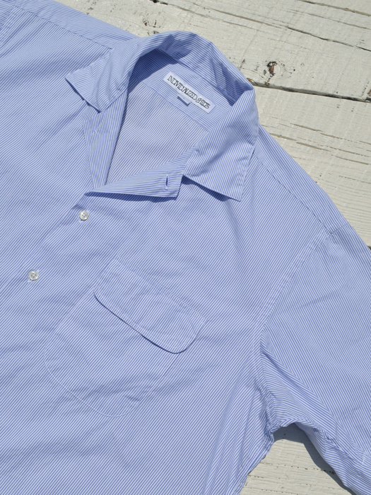S/S CAMP COLLAR SHIRT (PENCIL STRIPE) “NR別注”