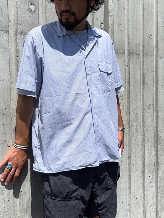 S/S CAMP COLLAR SHIRT (PENCIL STRIPE) “NR別注”