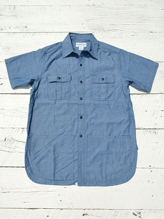 Botanical Scout Apron Shirt 1/2　(Chambray)