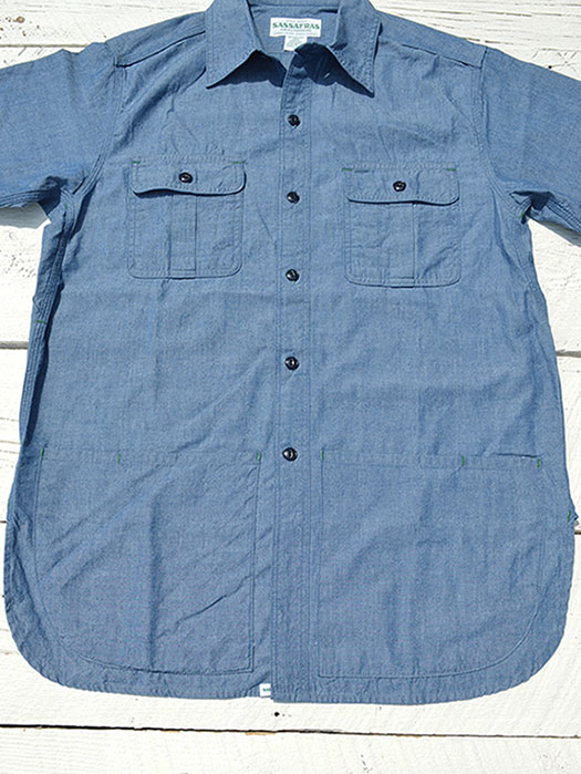 Botanical Scout Apron Shirt 1/2　(Chambray)