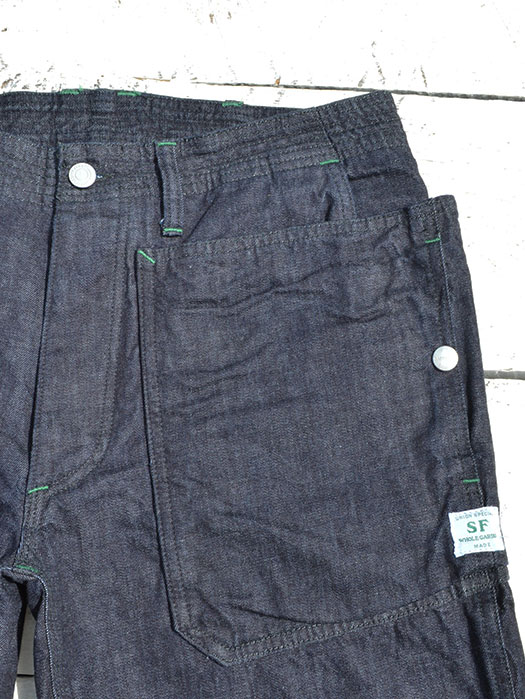 Fall Leaf Sprayer Pants 1/2　(9oz Denim)