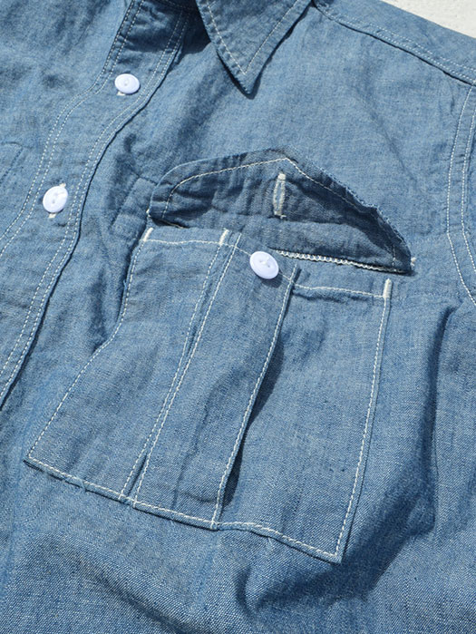 Botanical Scout Shirt 1/2　(5oz Chambray)