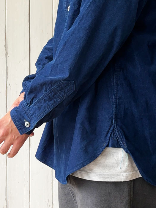 Band Collar Shirt (Cotton Cords)