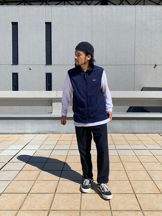 【SUNRISE MILL】 GREBE (Full Zip Vest Fleece)